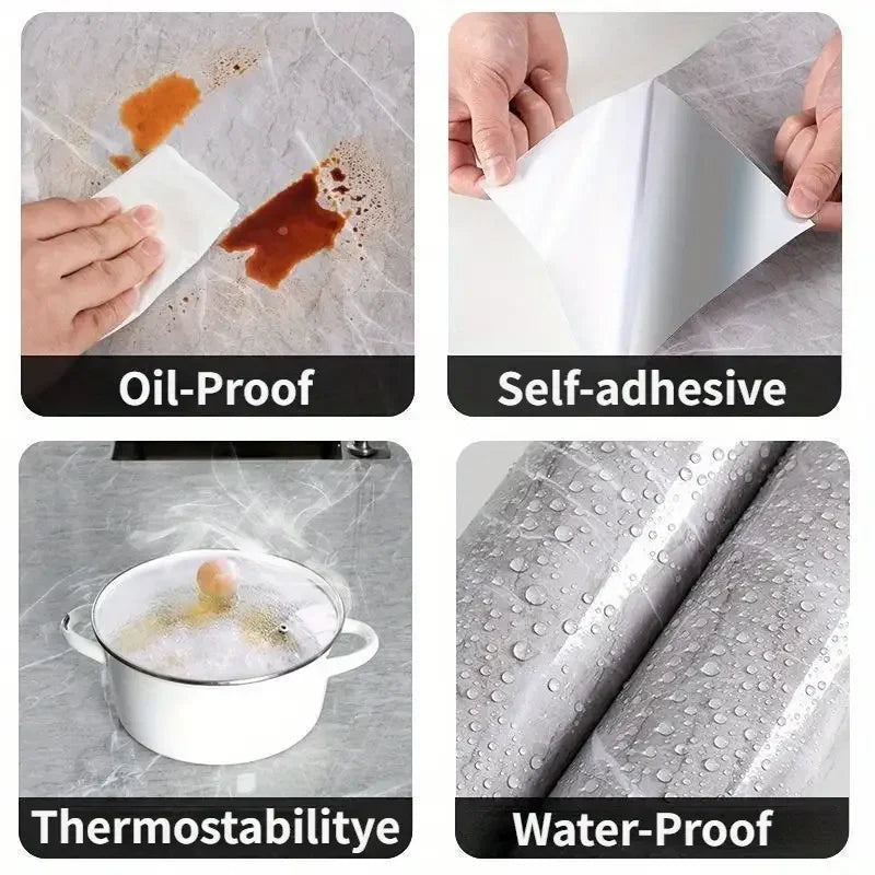 Self Adhesive Waterproof Tile Sticker Wallpaper For Kitchen And Bathroom