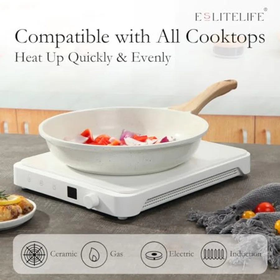 Nonstick Ceramic Frying Pan For All Stovetops PFOA Free