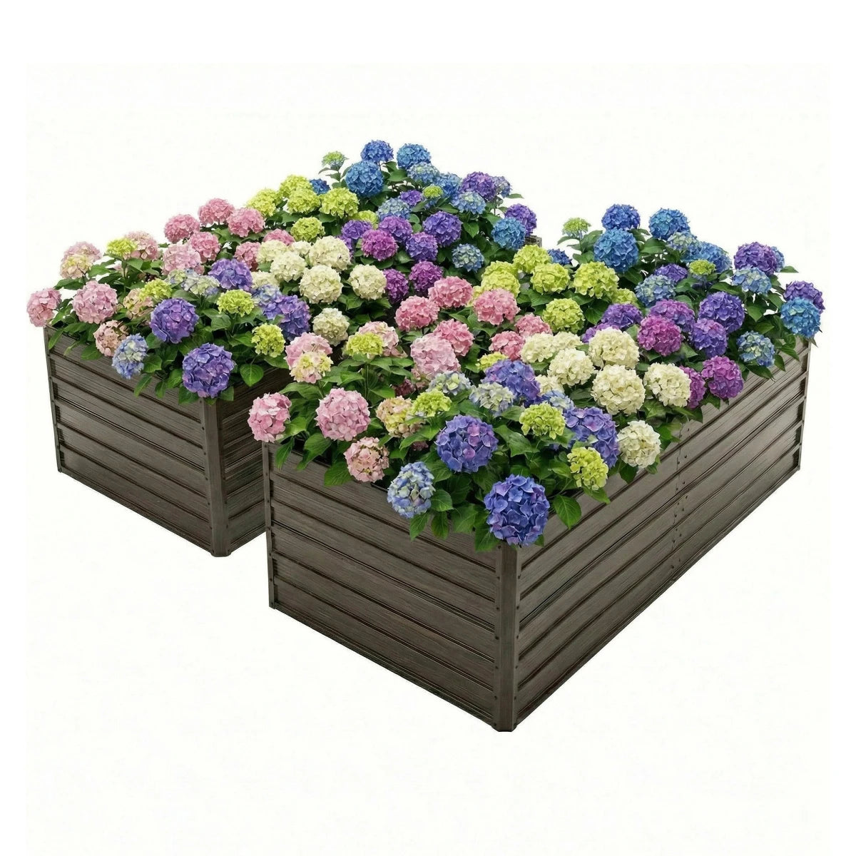 Raised Garden Bed Kit With Galvanized Rustproof Steel Easy Assembly