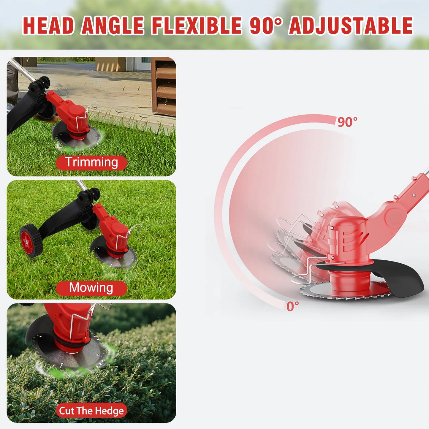 Cordless Grass Trimmer Edger 21V Battery And Charger Included