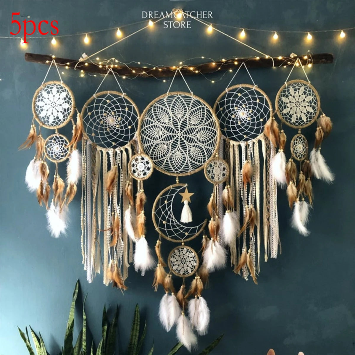 Moon Dream Catcher Bohemian Wall Decoration Dream Chaser Bedside
