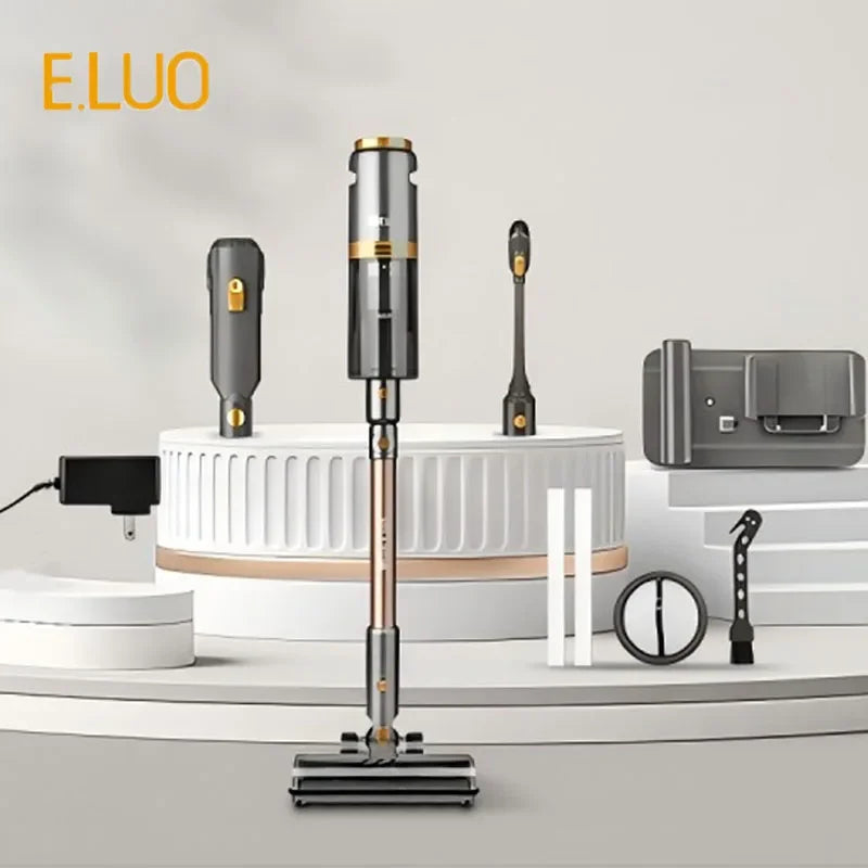 E.LUO Cordless Stick Vacuum Cleaner Two In One Handheld Dust Cleaner