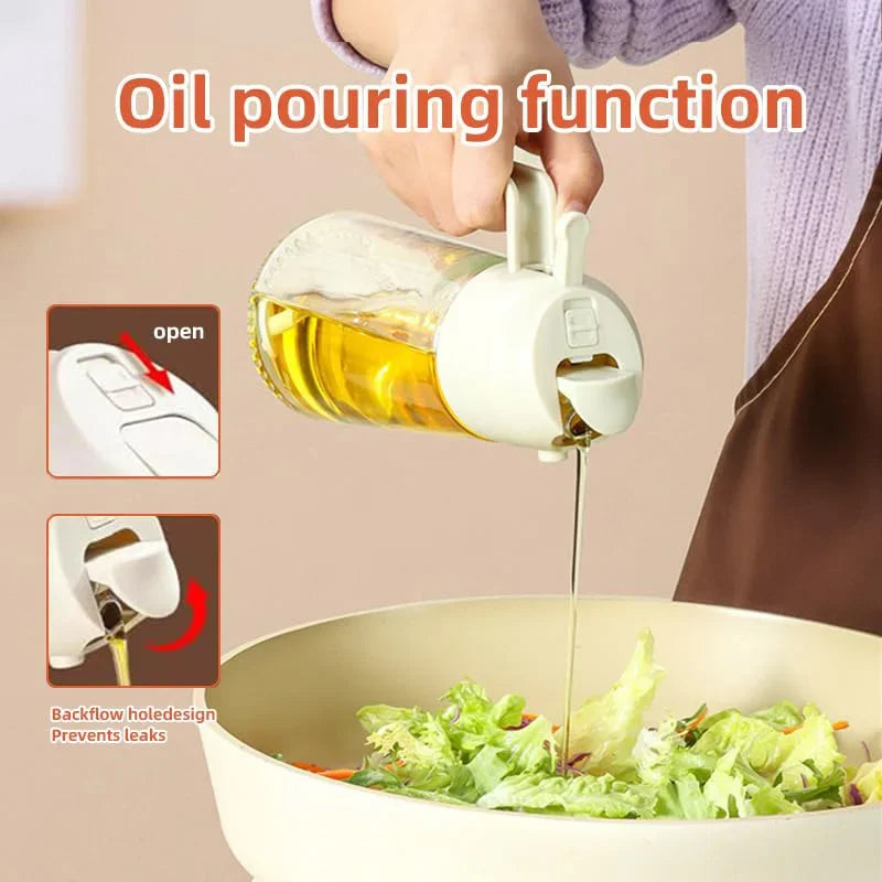 Pour and Spray Oil Dispenser Bottle For Olive Oil And Cooking