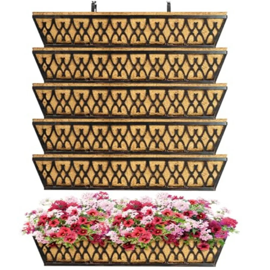 Window Boxes Planters Railing Planter With Adjustable Brackets