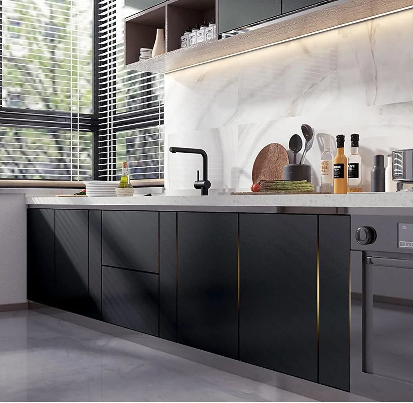 Matte Waterproof Vinyl Self-Adhesive Wallpaper for Walls and Furniture