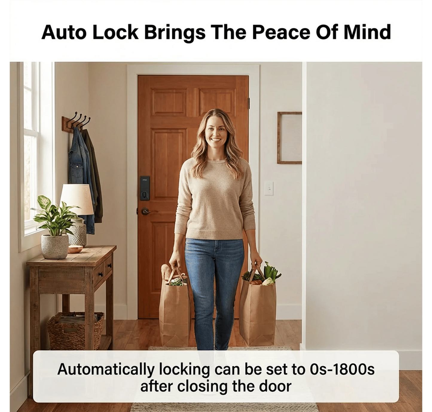Jodays Smart Deadbolt Lock With Fingerprint And Keypad