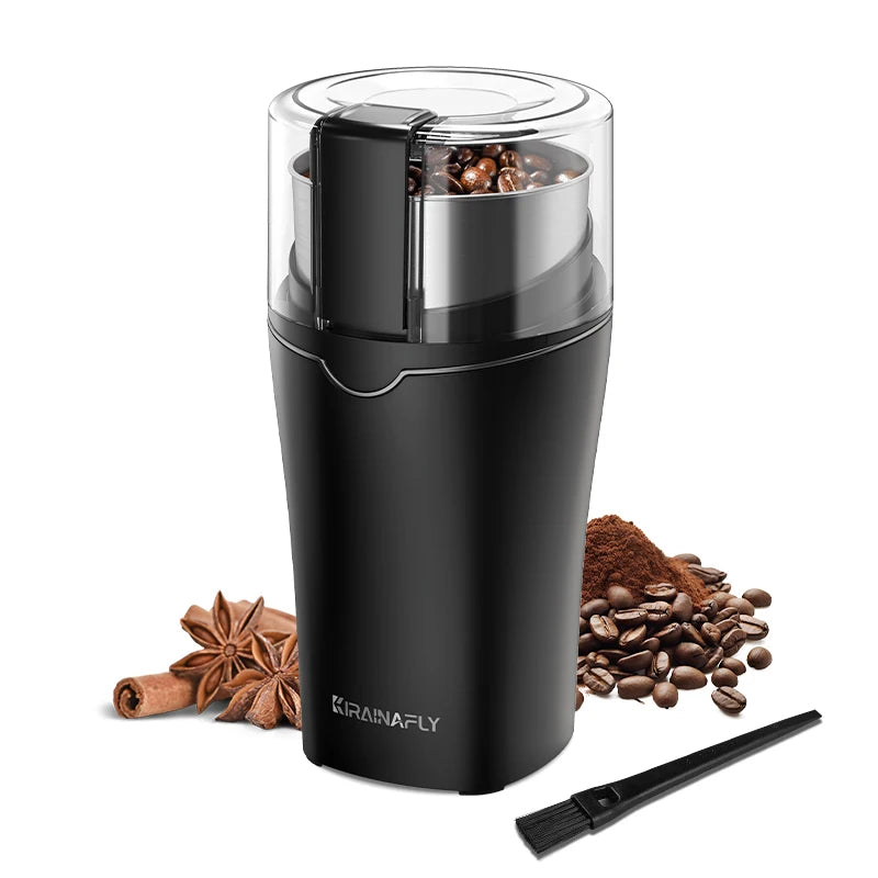 KIRAINAFLY Coffee Grinder With Removable Stainless Cup 300W