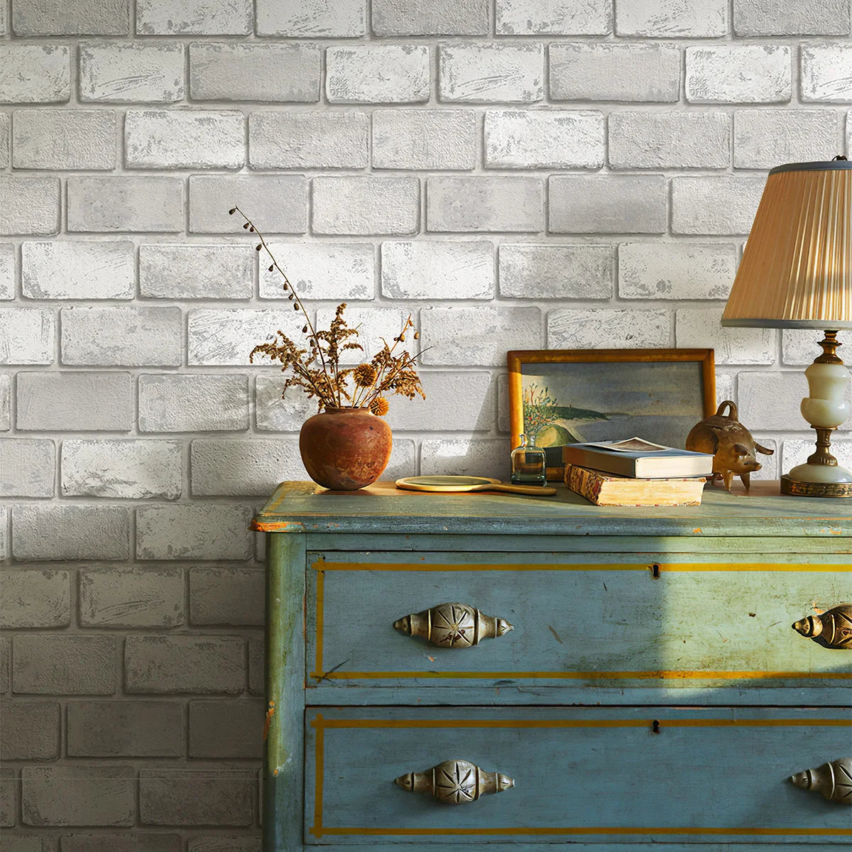 Brick Pattern Peel And Stick Waterproof Wallpaper Removable Living Room
