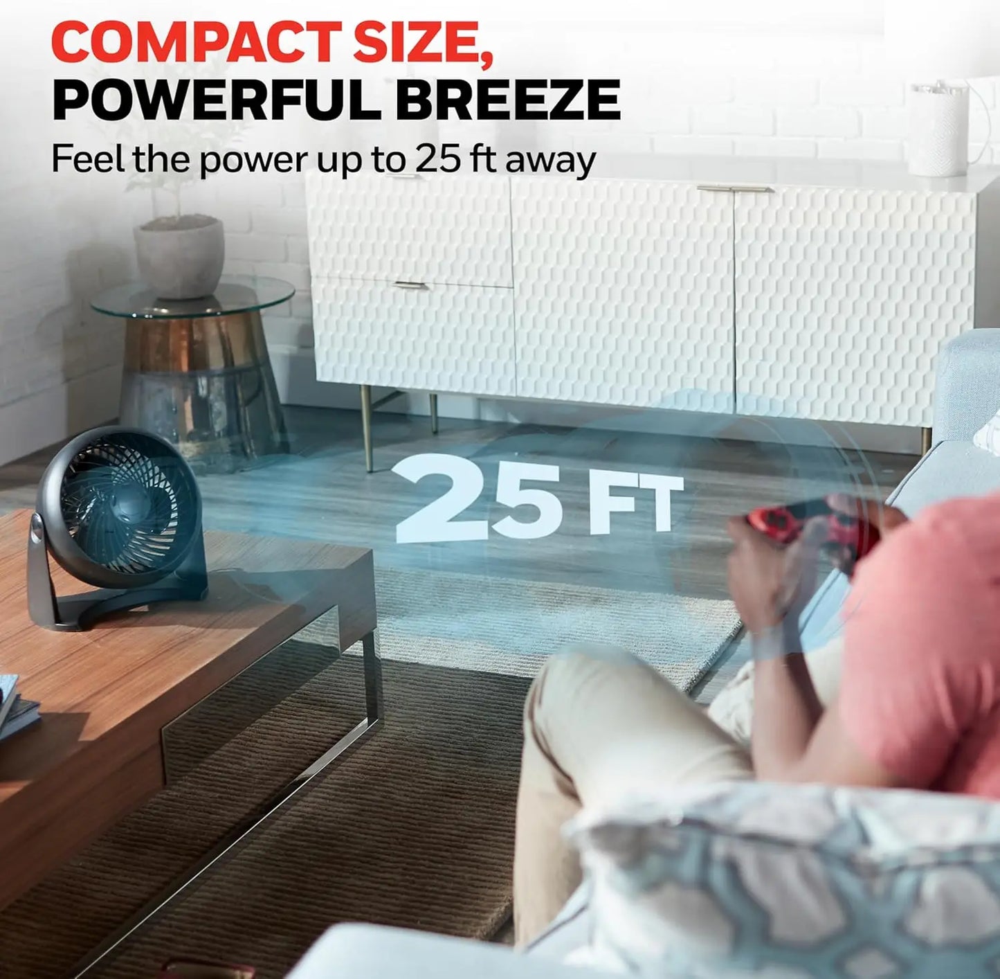 TurboForce Air Circulator Tabletop Fan With 3 Speeds