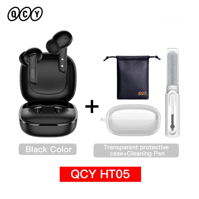 QCY HT05 ANC Wireless Earphones 40dB Noise Cancellation Bluetooth 5.2