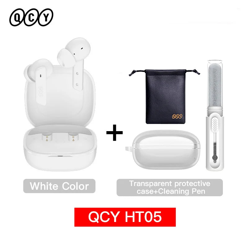 QCY HT05 ANC Wireless Earphones 40dB Noise Cancellation Bluetooth 5.2