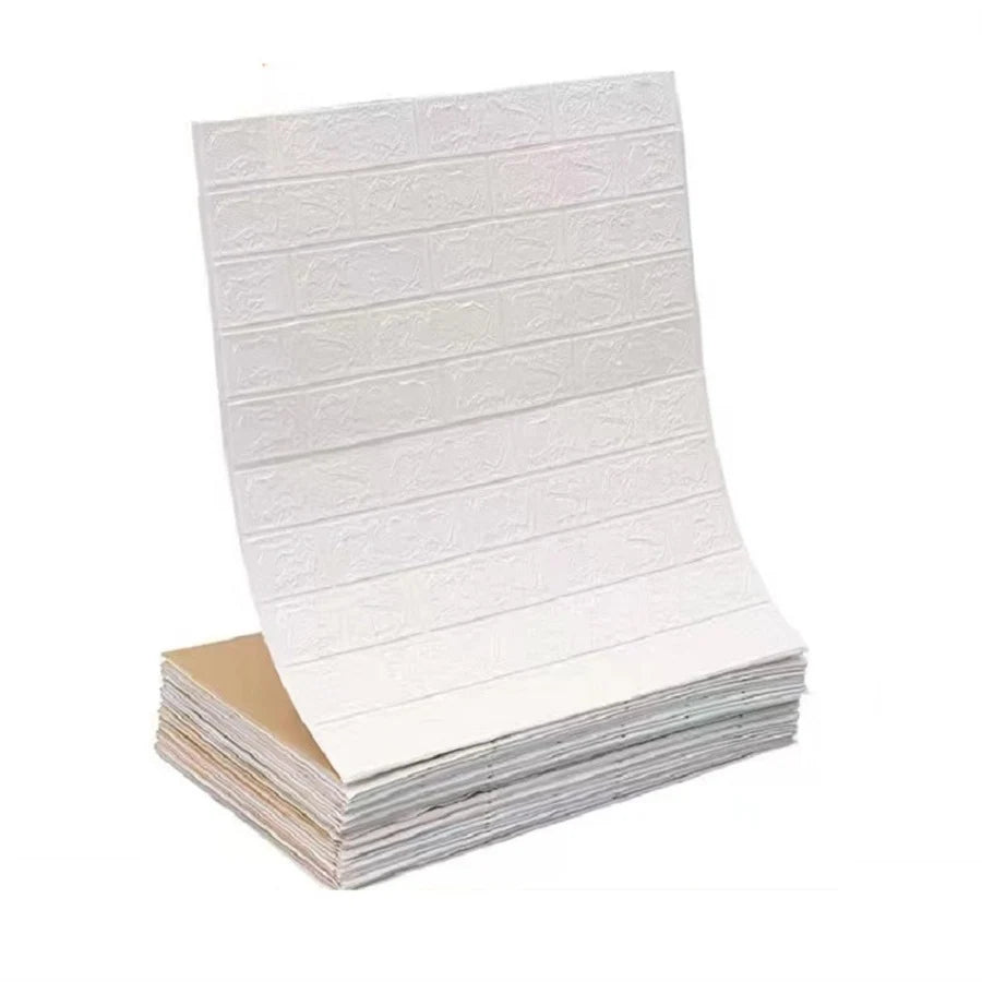 3D Self-Adhesive Wallpaper Waterproof Brick Wall Stickers For Home Decor