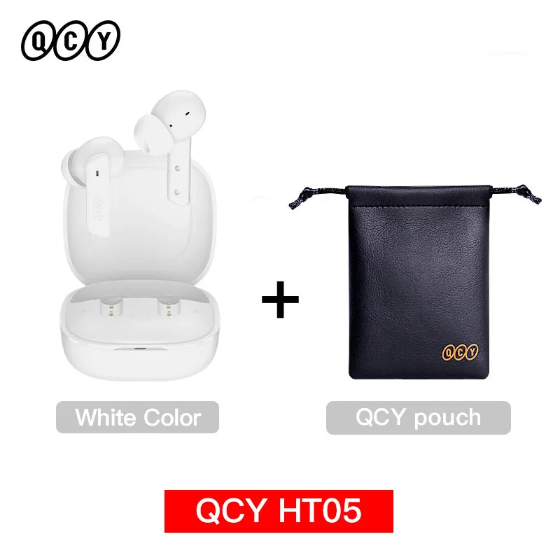 QCY HT05 ANC Wireless Earphones 40dB Noise Cancellation Bluetooth 5.2