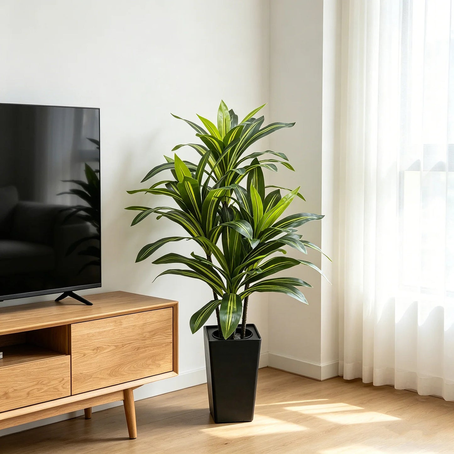 HiMISS Dracaena Artificial Tree In Planter For Indoor Decor