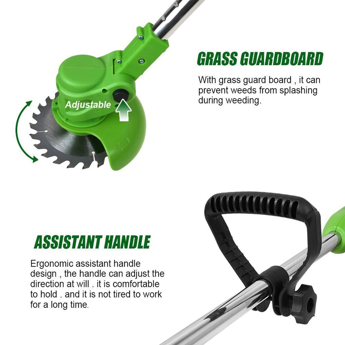 Cordless 2 In 1 Lawn Mower And Edger Brushless 650W