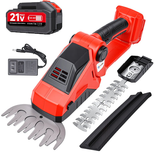XYSD 2-In-1 Cordless Hedge Trimmer And Grass Shear