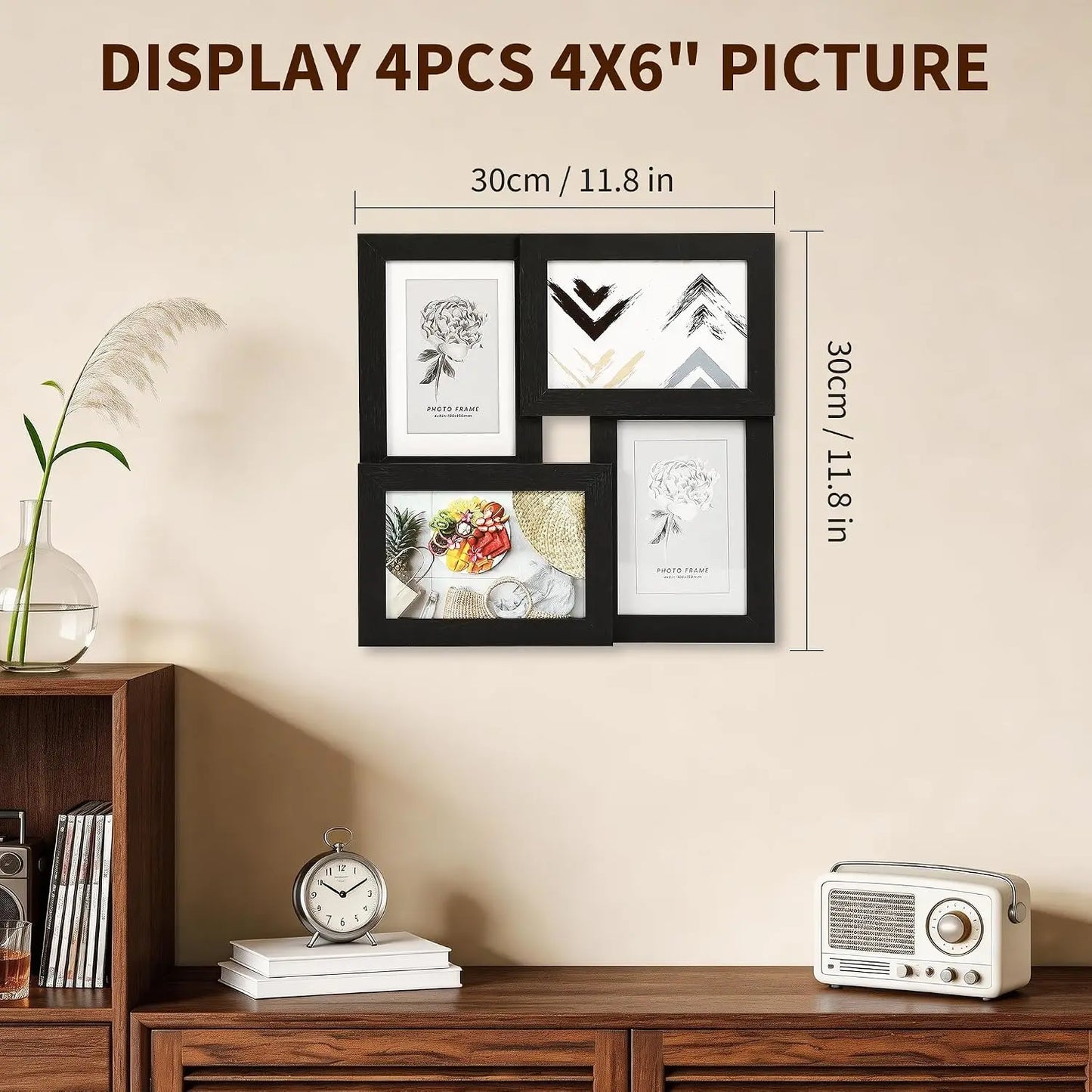 Collage Photo Frame Set Four Frames Wall Decor Living Room