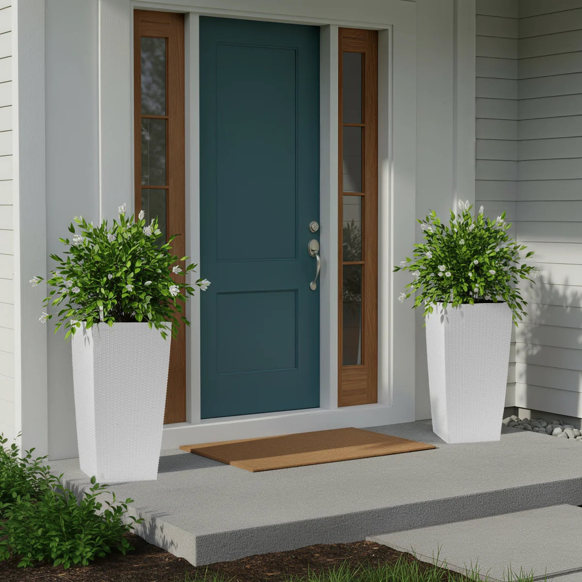 Self Watering Flower Pot Planter With Drain Holes And Tray