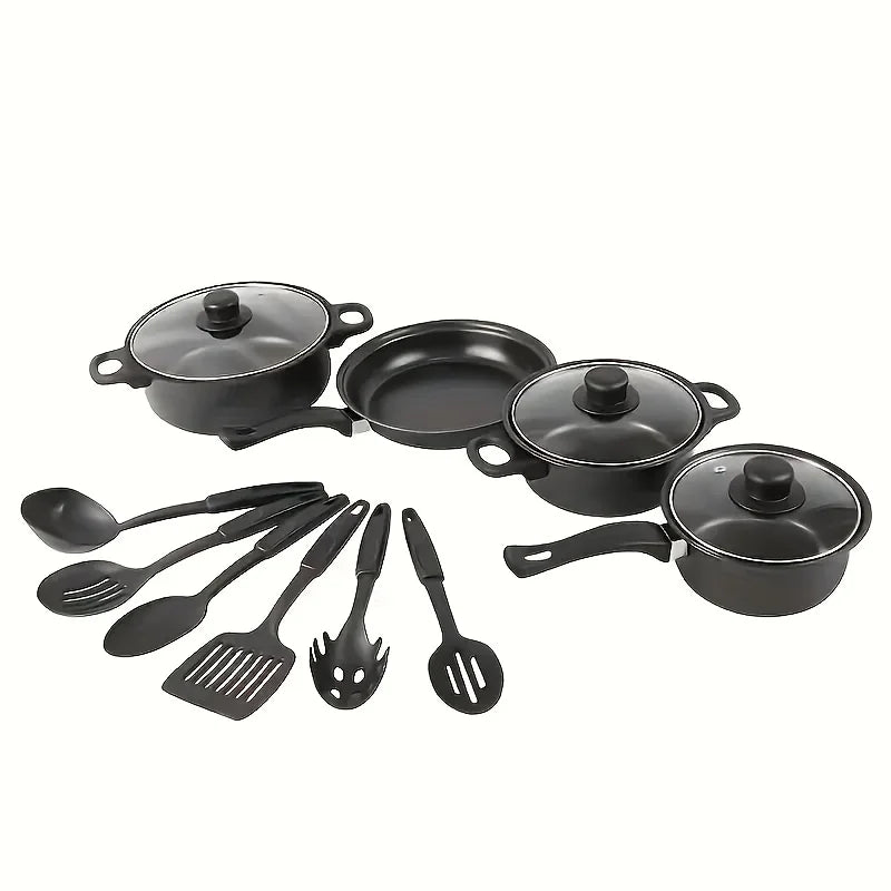 AEHOME 13 Piece Nonstick Cookware Set Induction Compatible Kitchen
