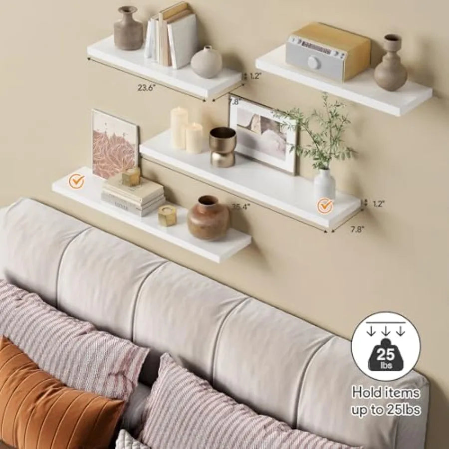 Floating Wall Shelves Modern Deep Design For Living Room