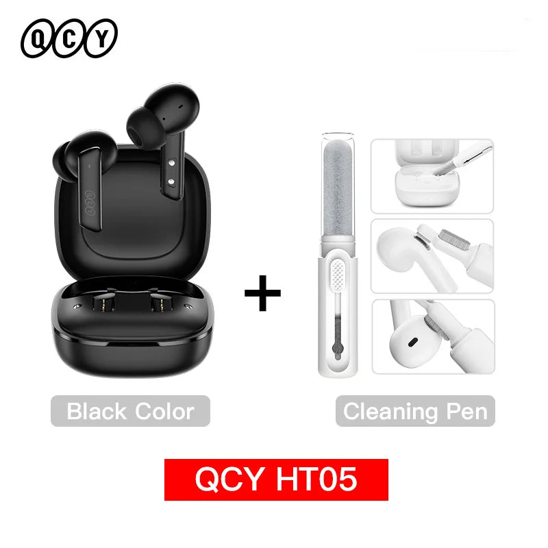 QCY HT05 ANC Wireless Earphones 40dB Noise Cancellation Bluetooth 5.2