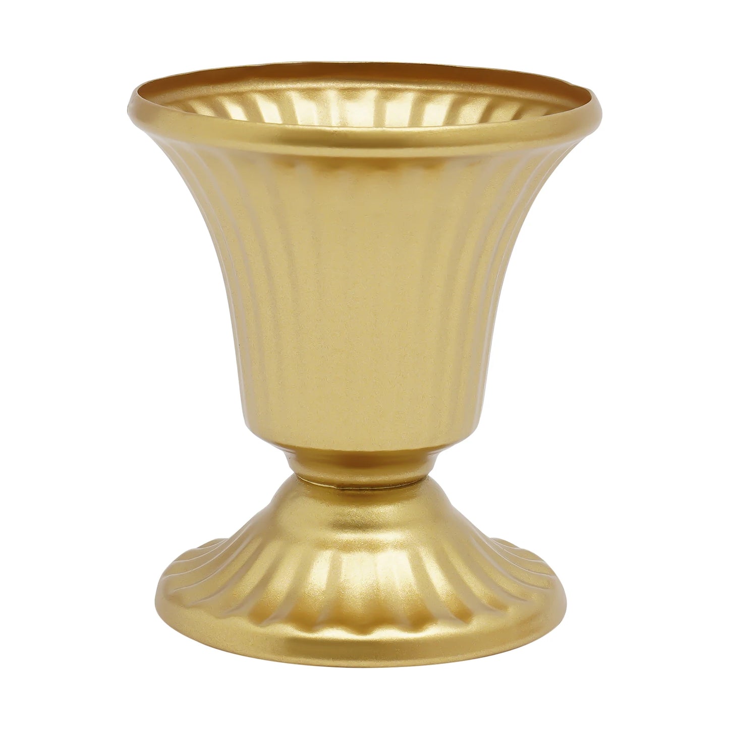 Gold Floral Vases Set Of 10 Trumpet Centerpieces For Weddings