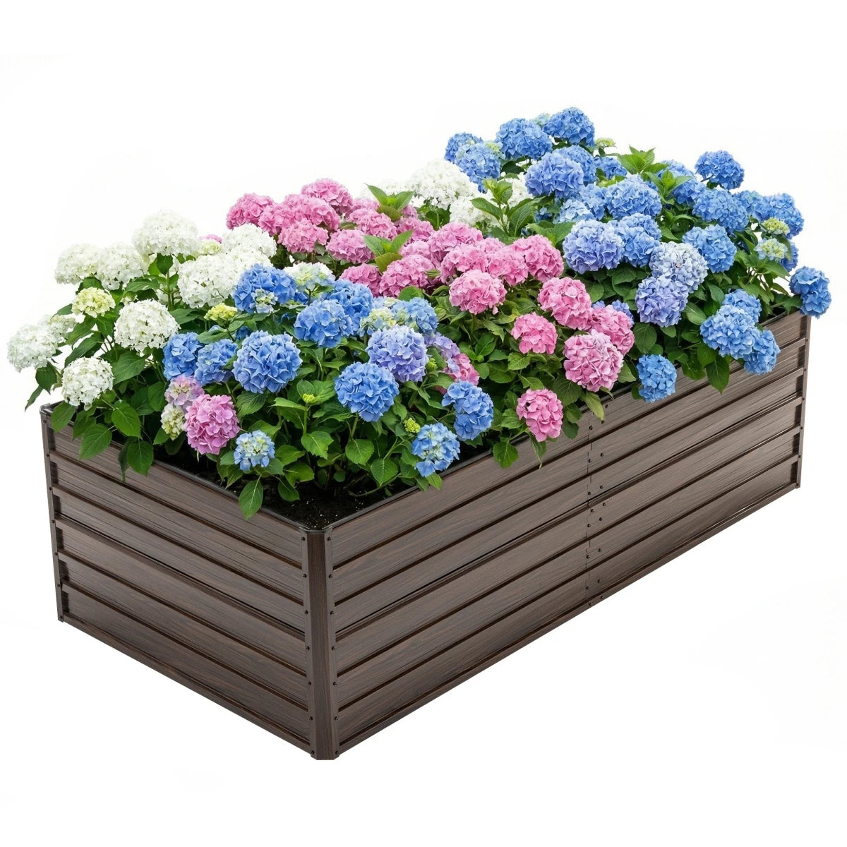 Raised Garden Bed Kit With Galvanized Rustproof Steel Easy Assembly
