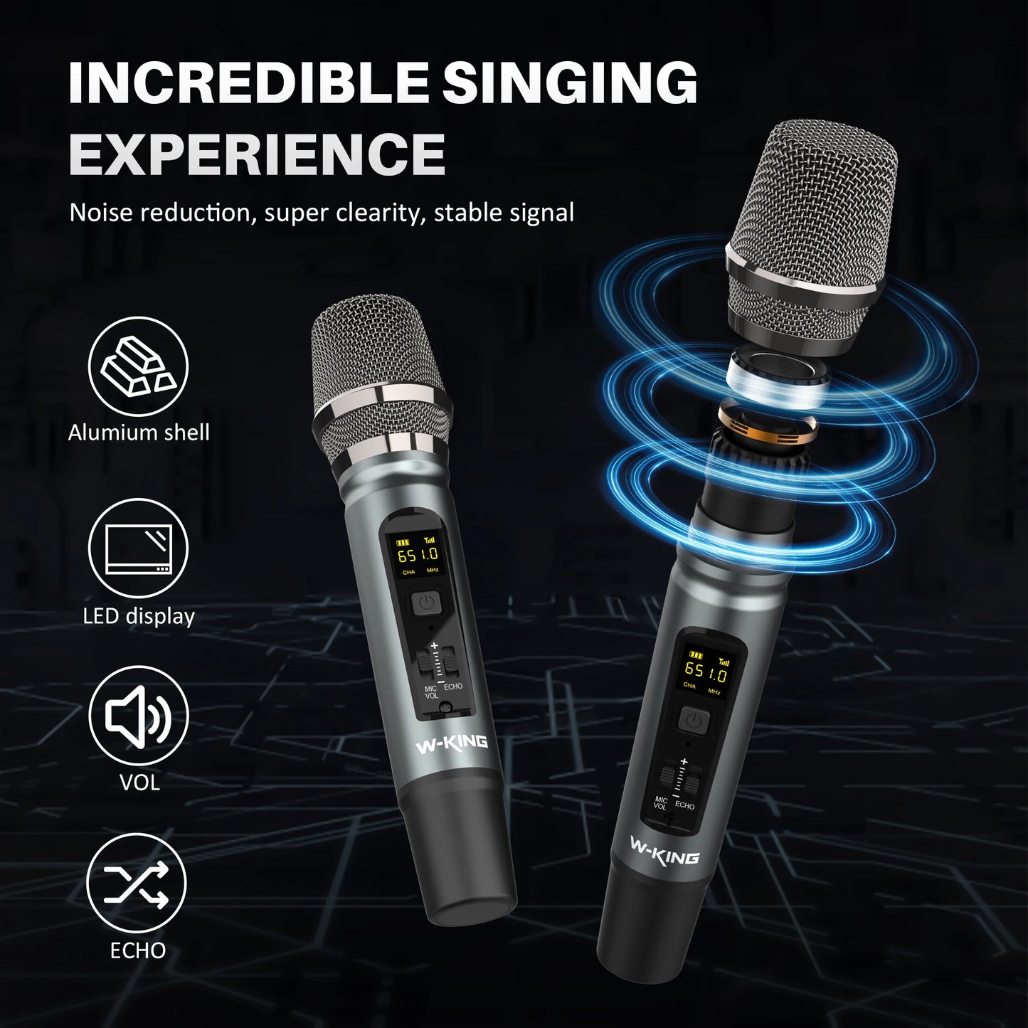 W-King D20 200W RMS Portable Bluetooth Speaker IPX7 Waterproof Outdoor