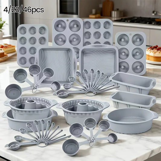 46 Piece Bakeware Set For Oven Dishes Including Pans And Sheets