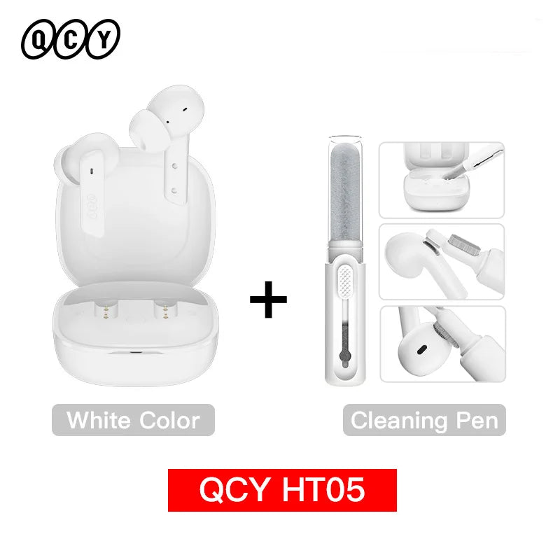 QCY HT05 ANC Wireless Earphones 40dB Noise Cancellation Bluetooth 5.2