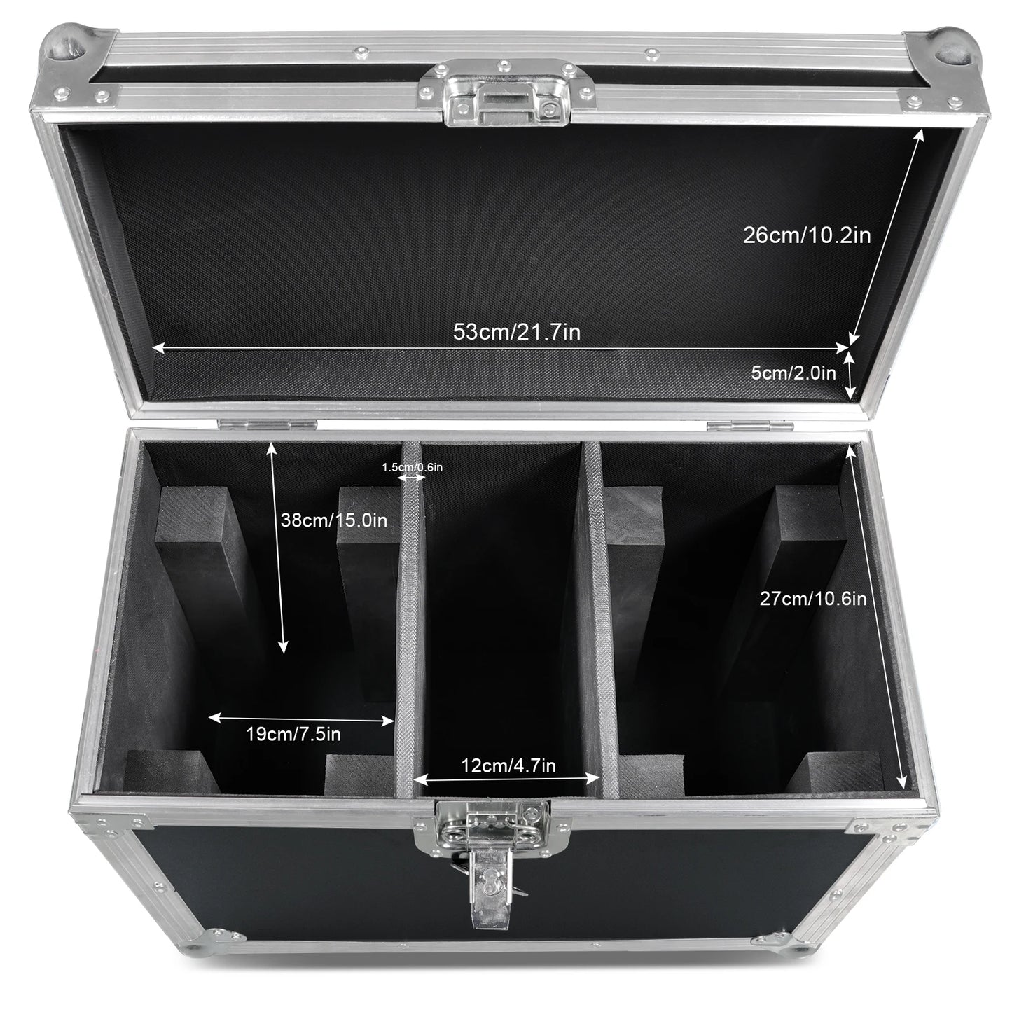 Yiflamefly Wheeled Flight Case For 2x 180W LED Moving Heads