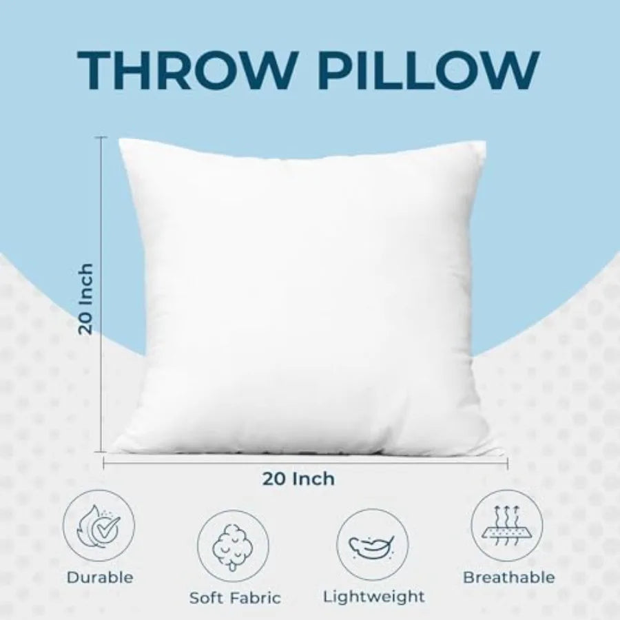 Fluffy Decorative Throw Pillows Set Of 4 Down Alternative