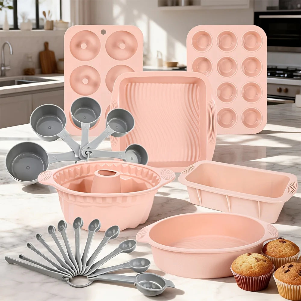 46 Piece Bakeware Set For Oven Dishes Including Pans And Sheets