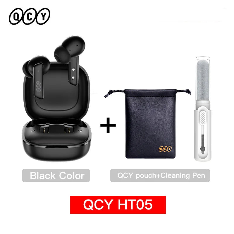 QCY HT05 ANC Wireless Earphones 40dB Noise Cancellation Bluetooth 5.2