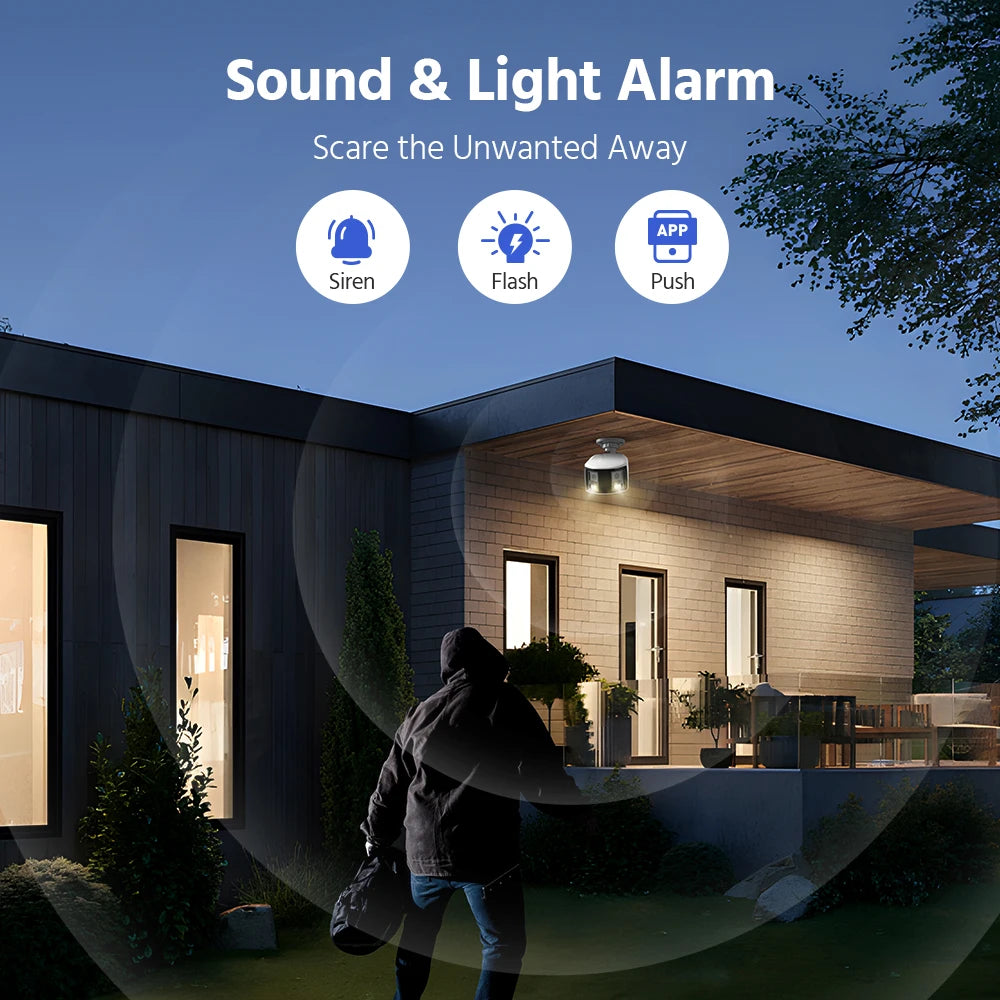 ANNKE Dual Lens 4K PoE Outdoor Security Camera Human Detection