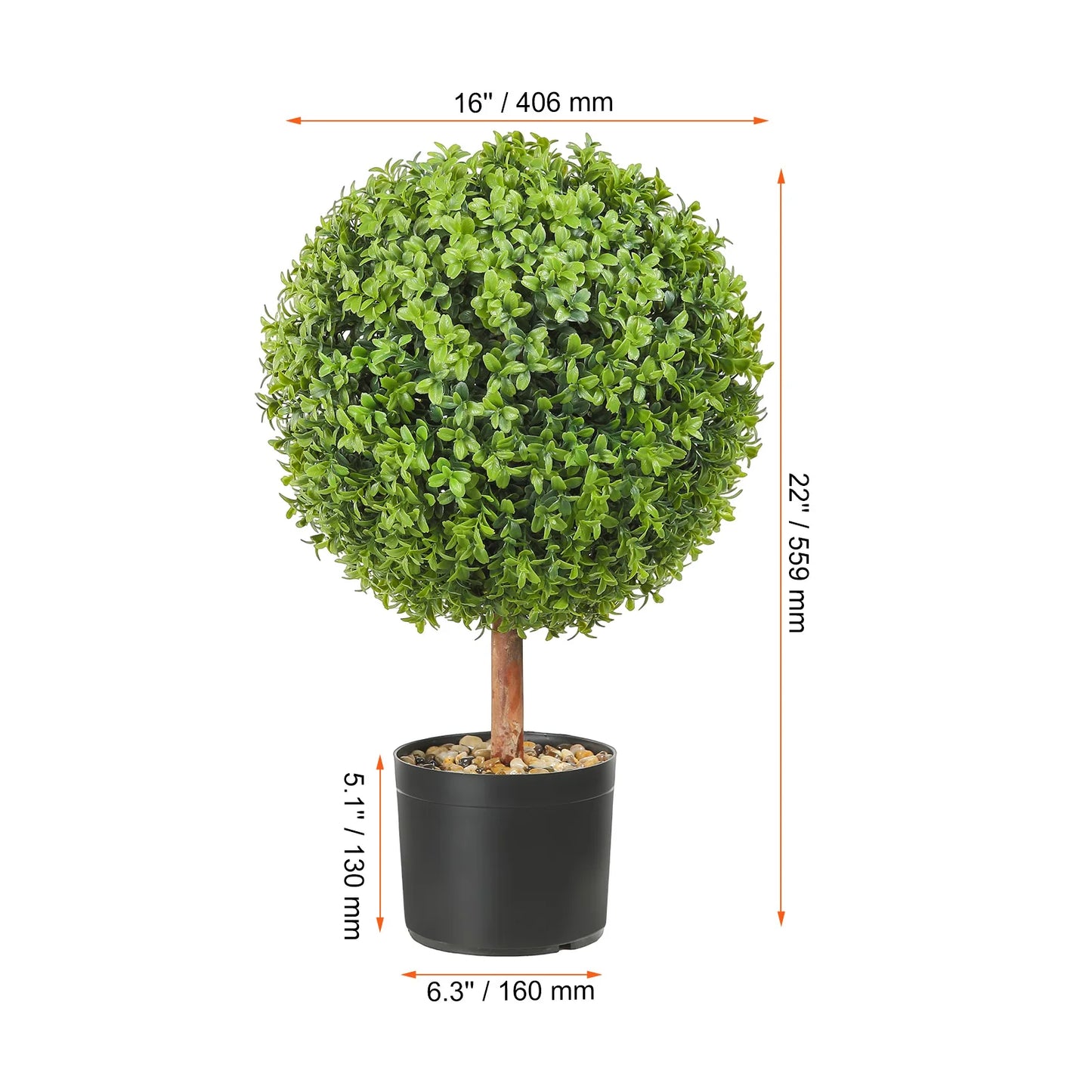 Artificial Boxwood Tower Topiary Spiral Plant Outdoor Decor