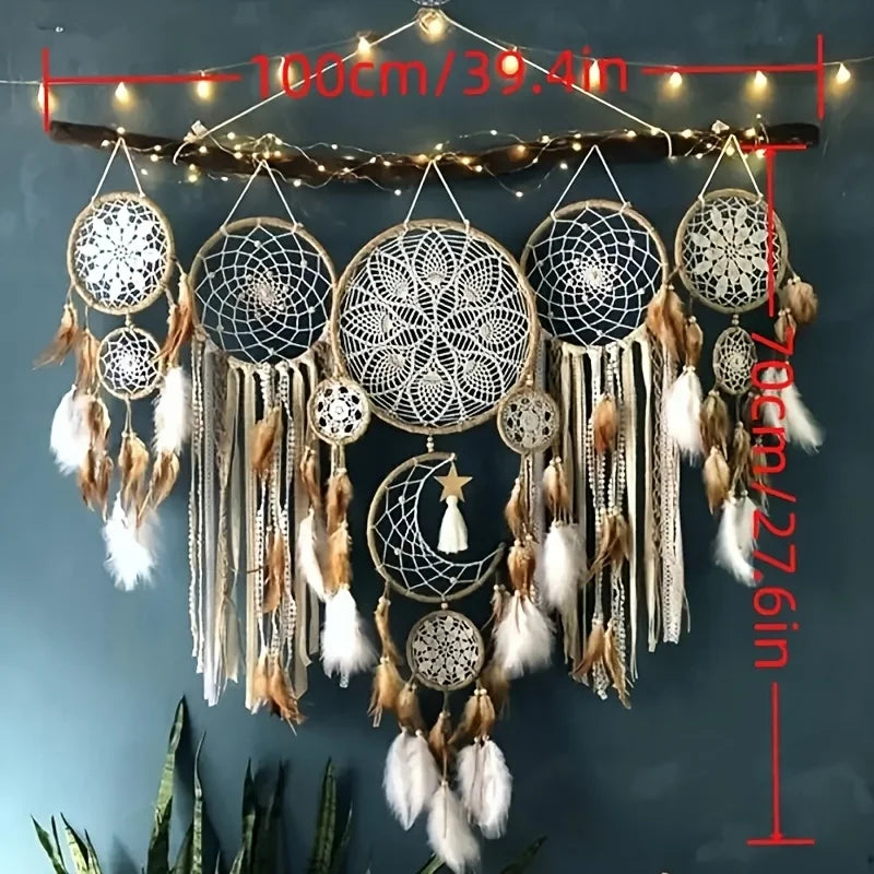 Moon Dream Catcher Bohemian Wall Decoration Dream Chaser Bedside