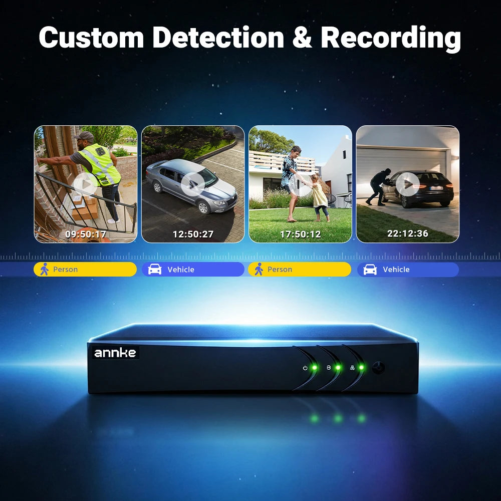 ANNKE 5MP Dome Outdoor Camera Kit With 8 Channel IP65