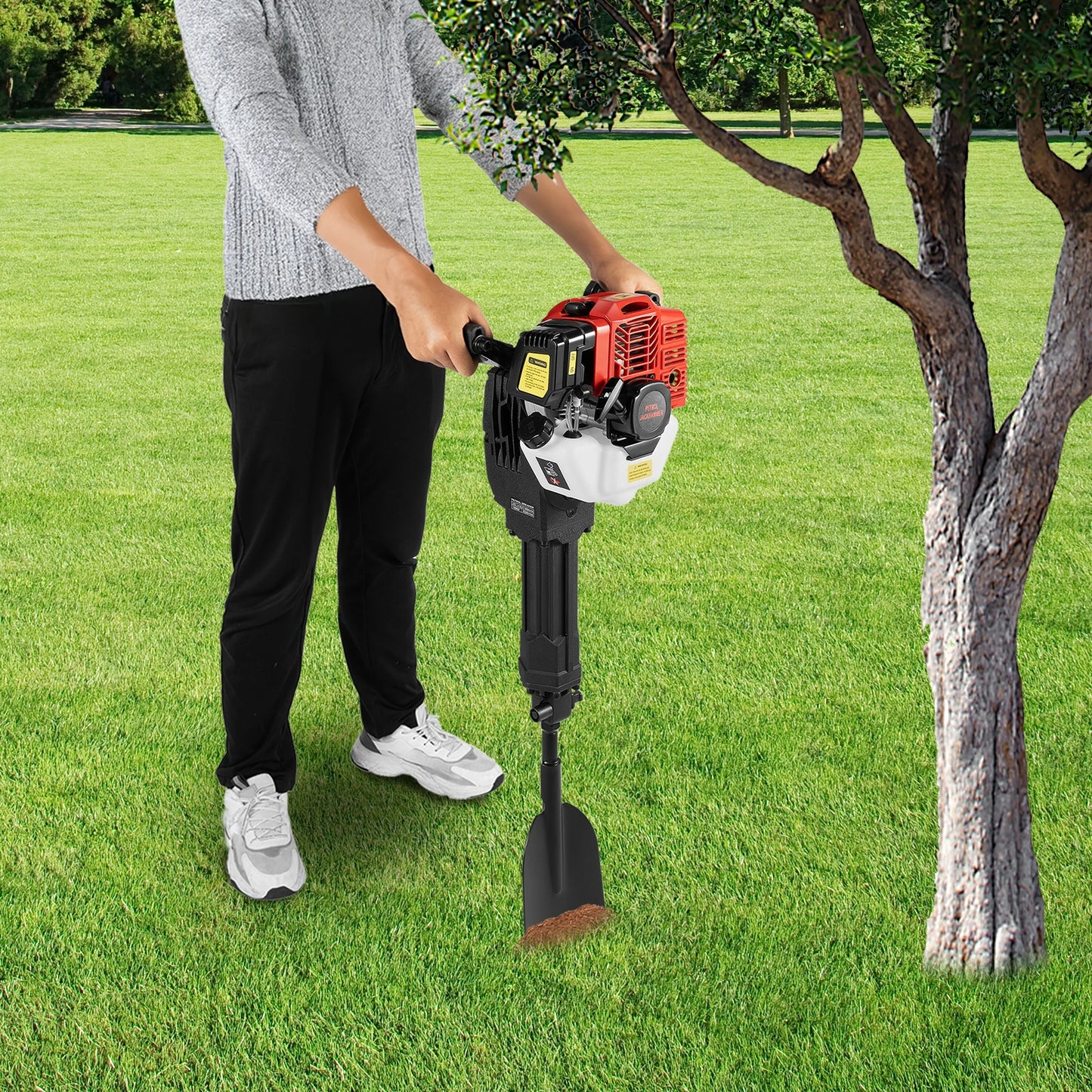Bymaocar 1900W Garden Tree Digger Shovel Root Transplant Tool