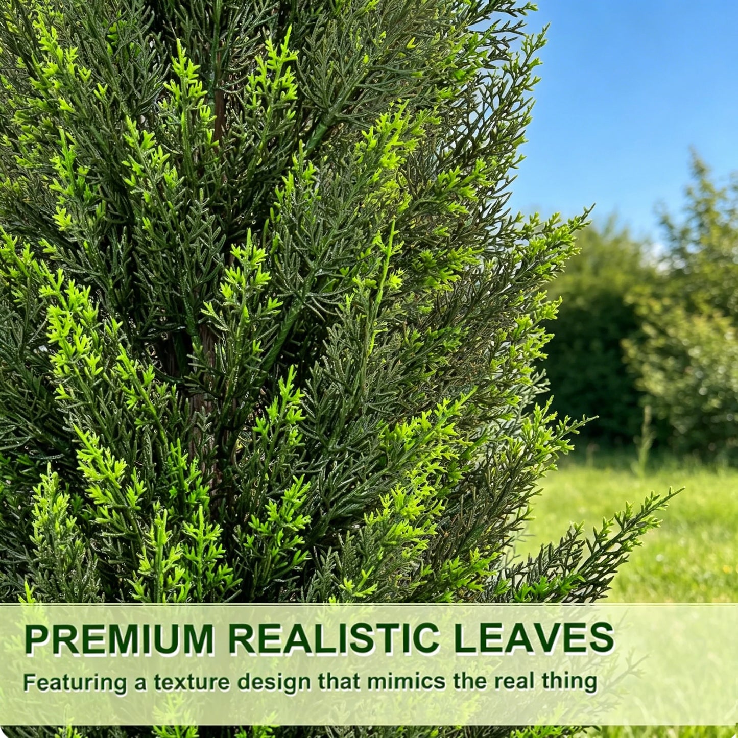 Artificial Cedar Topiary Trees Lifelike Faux Plants for Home Decor