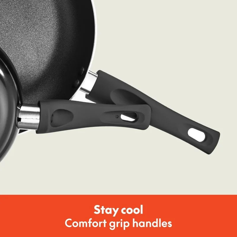 Bella Nonstick Aluminum Cookware Set PFOA Free Scratch Resistant